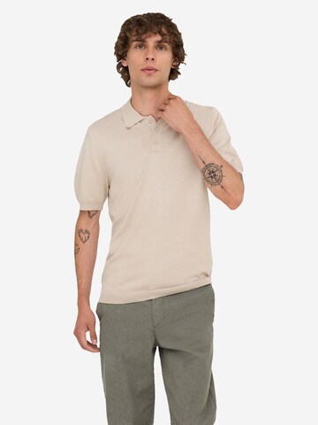 Only & Sons Shirt 'Wyler'‌‌‌‌‌ in Braun