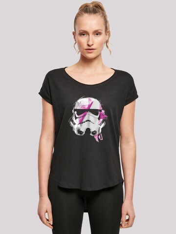 F4NT4STIC Shirt 'Star Wars Stormtrooper Command Sketch' in Black: front