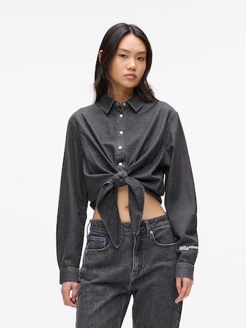 Chemisier KARL LAGERFELD JEANS en noir : devant
