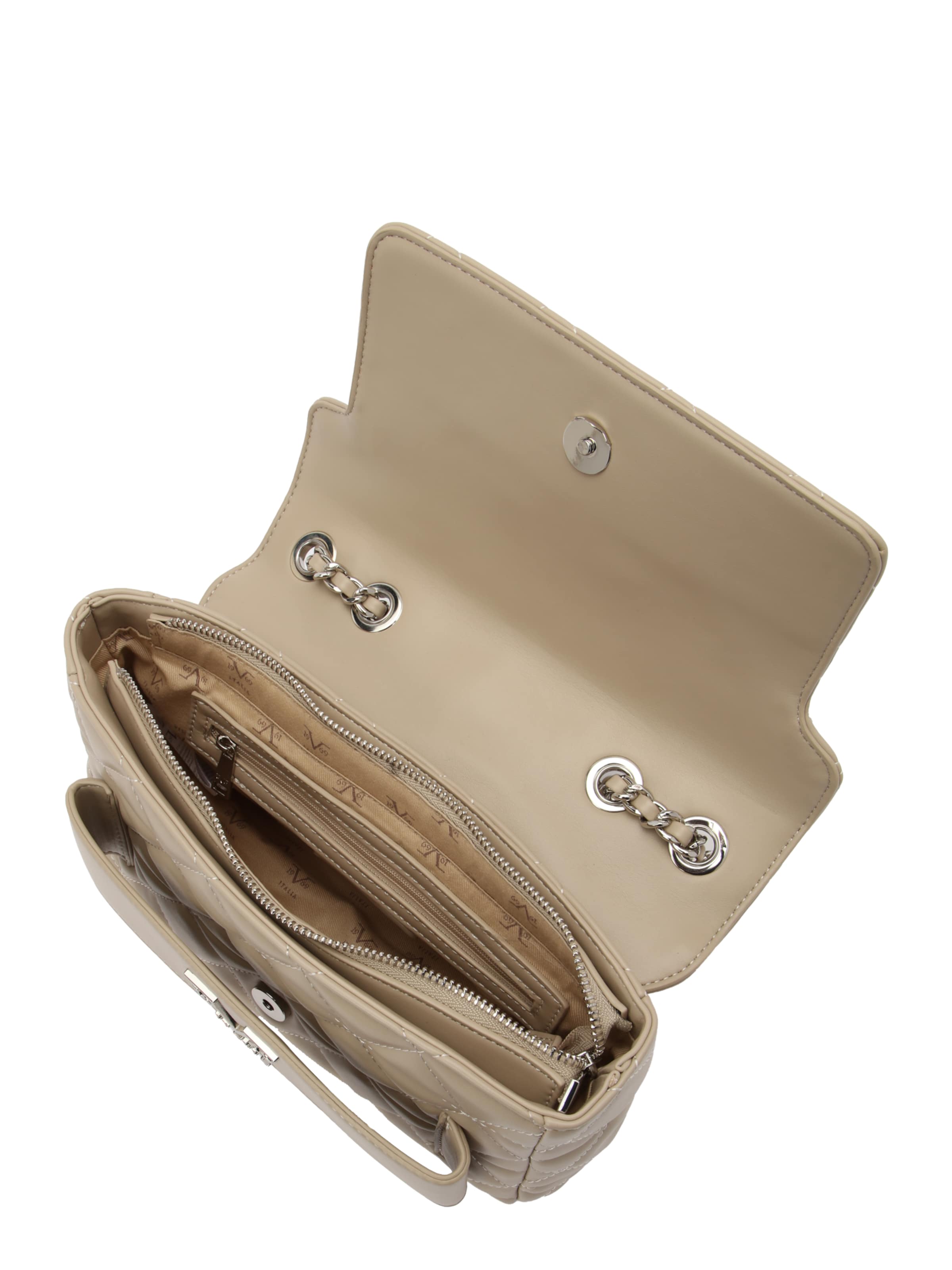 19V69 ITALIA Τσάντα ώμου 'Gaia Silver' σε μπεζ