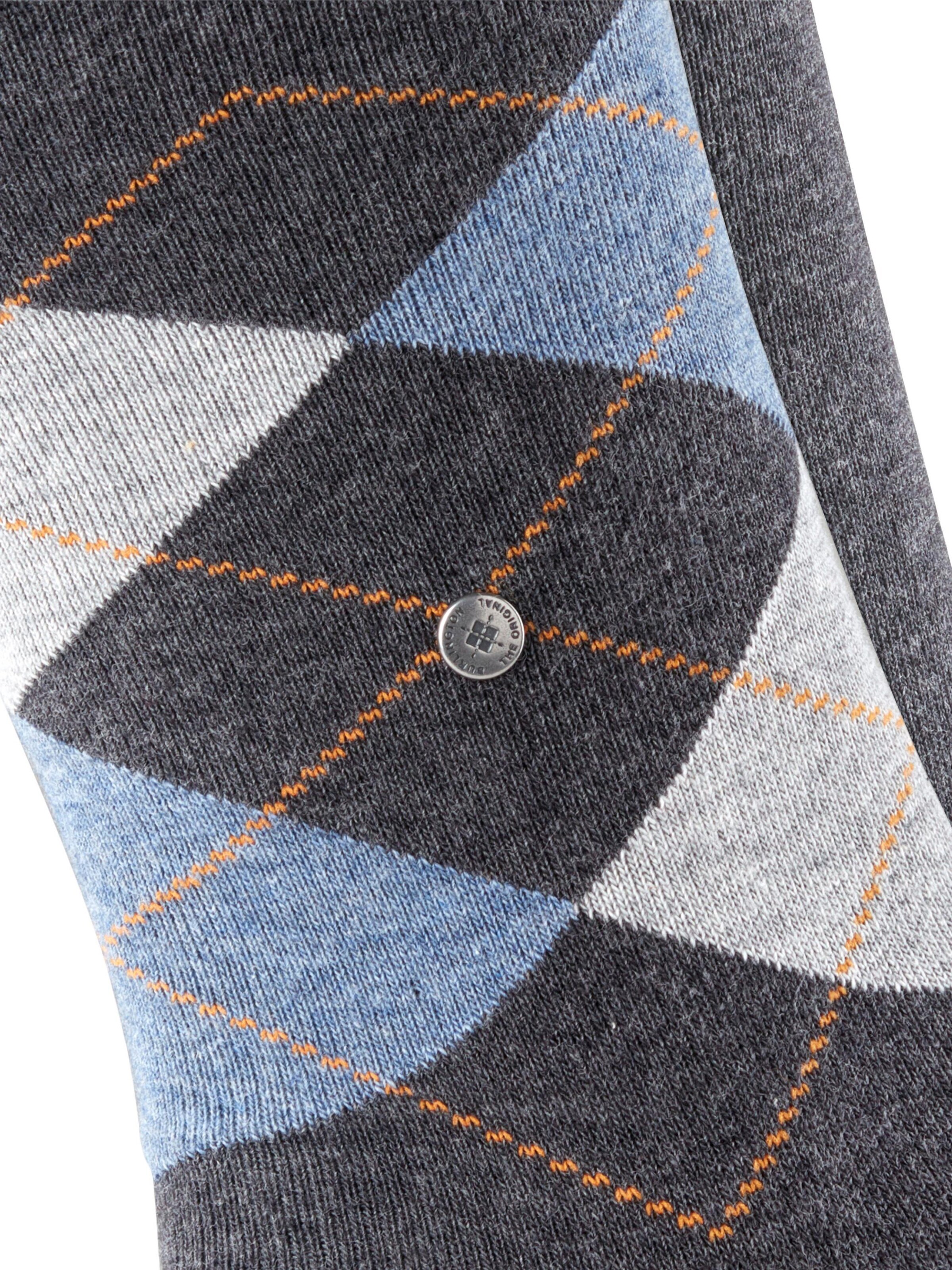 BURLINGTON Socks 'Everyday Argyle Mix 2-Pack' in Grey