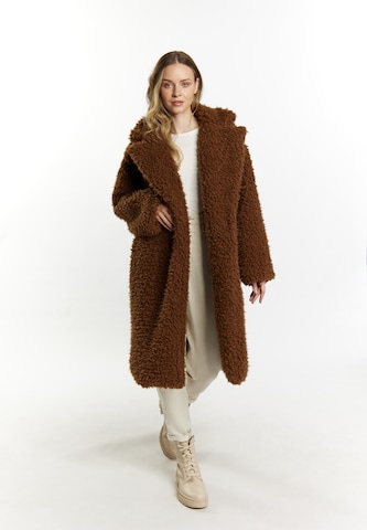 DreiMaster Vintage Winter Coat in Brown: front