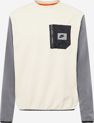 Nike Sportswear Sweatshirt in Beige: front