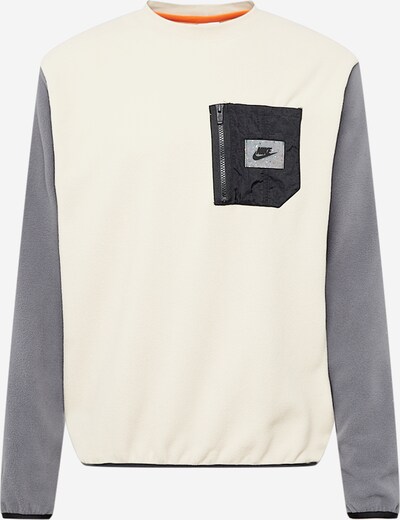 Nike Sportswear Sweatshirt in Beige / Dark grey / Black, Item view