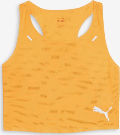 PUMA Haut de sport en orange / blanc cassé, Vue avec produit