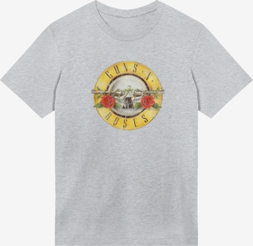 F4NT4STIC Shirt 'Guns 'n' Roses Vintage Bullet Logo' in Grey: front