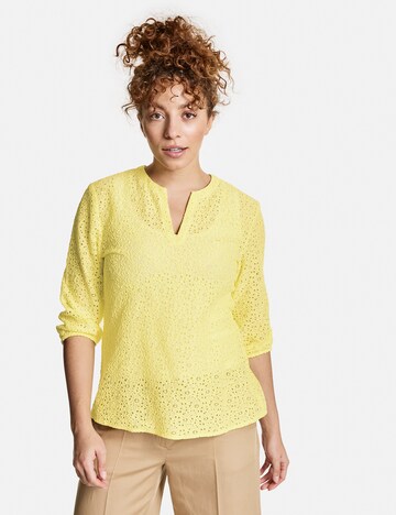 TAIFUN Blouse in Geel: voorkant