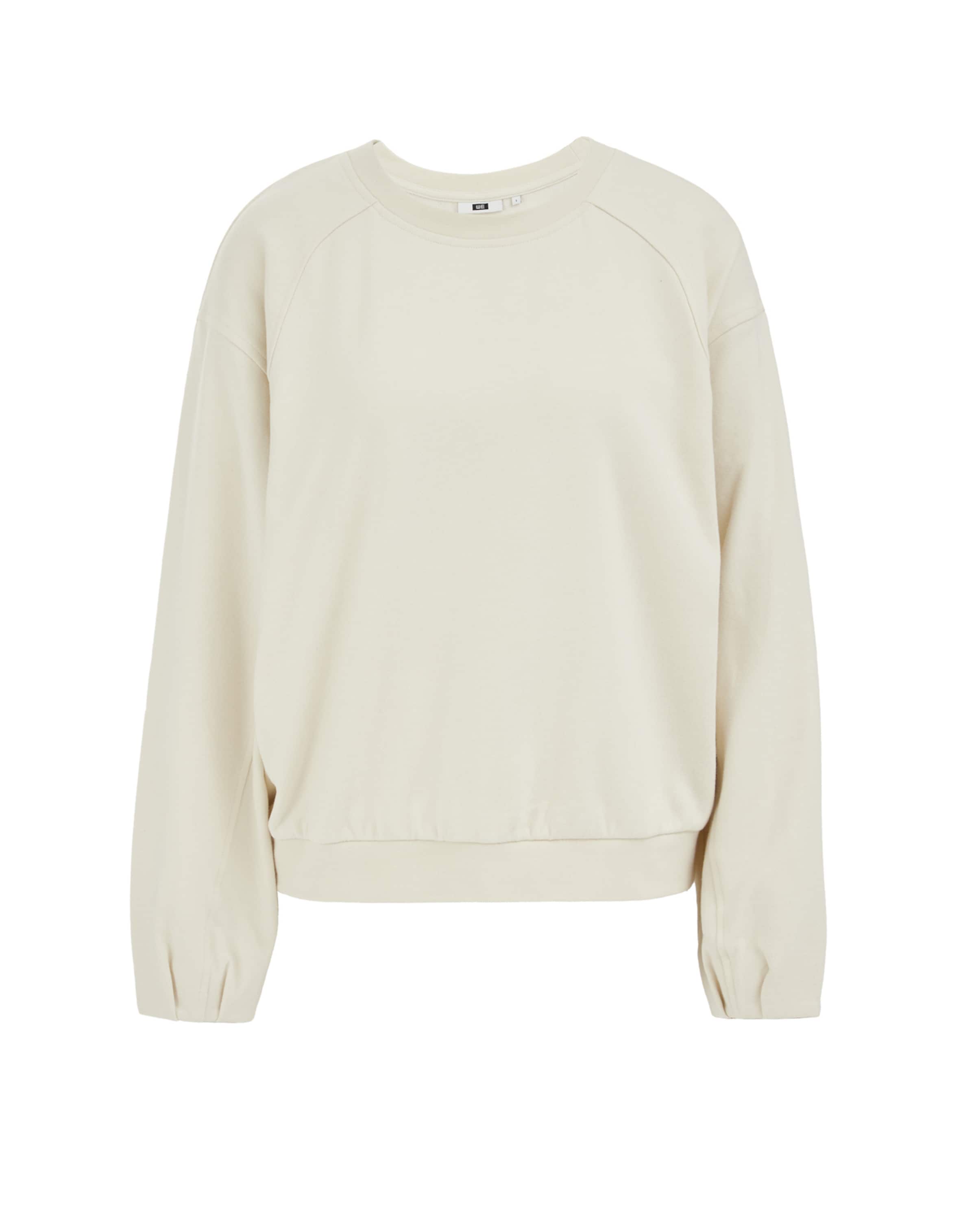 WE Fashion Sweatshirt in Beige: front