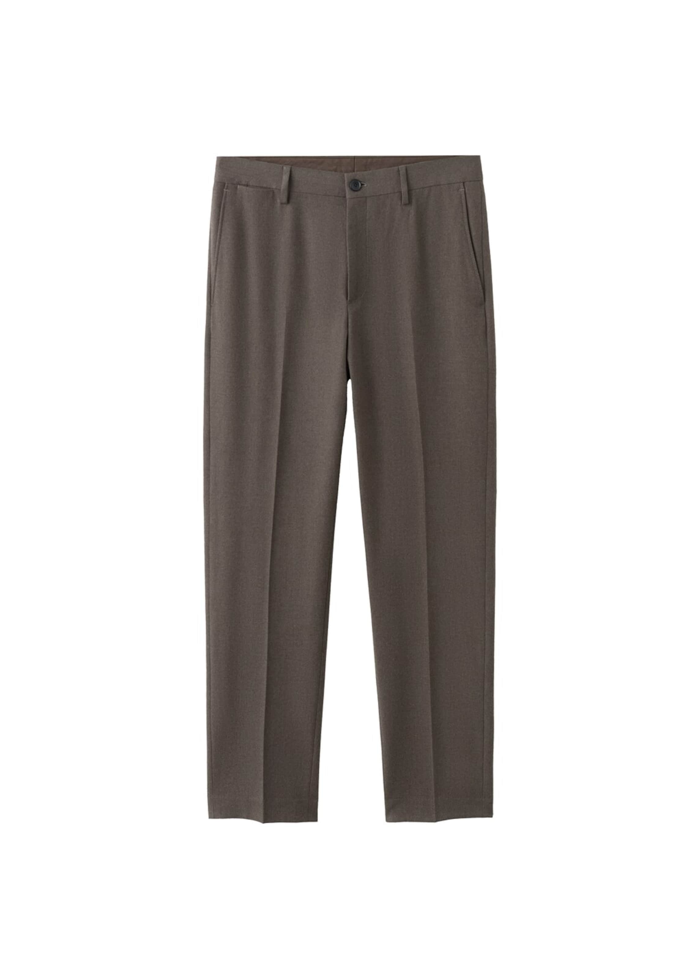MANGO MAN Slimfit Hose 'Stanford' in Braun: Vorderseite