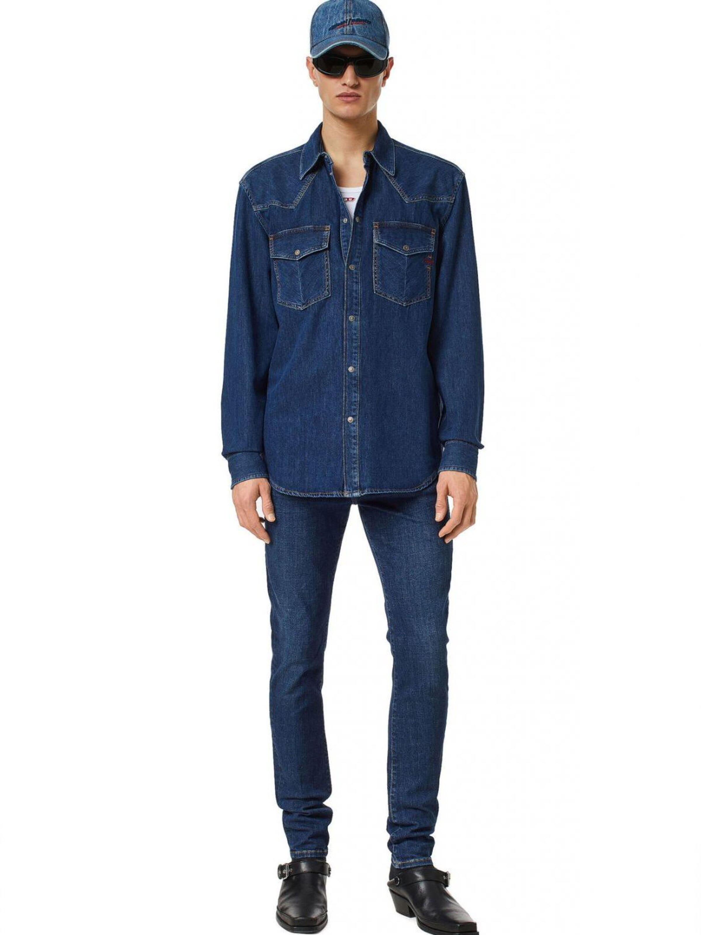 Regular fit Camicia di DIESEL in blu