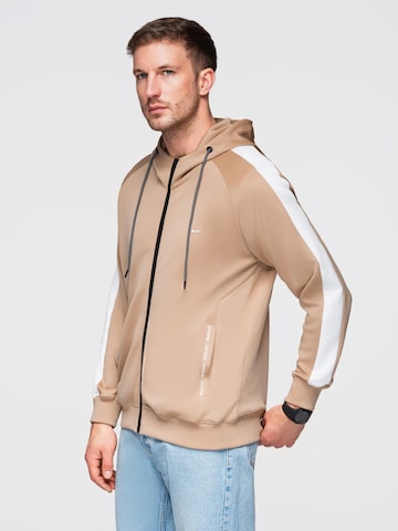 Ombre Sweatjacka i beige