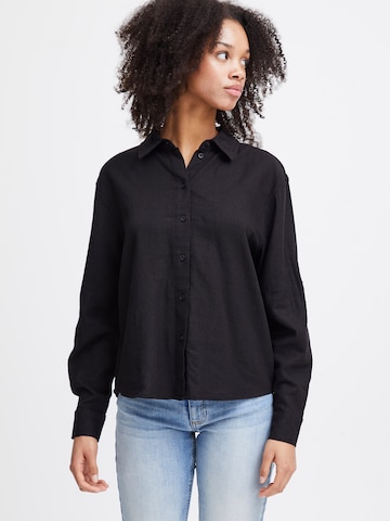 ICHI - Blusa en negro: frente