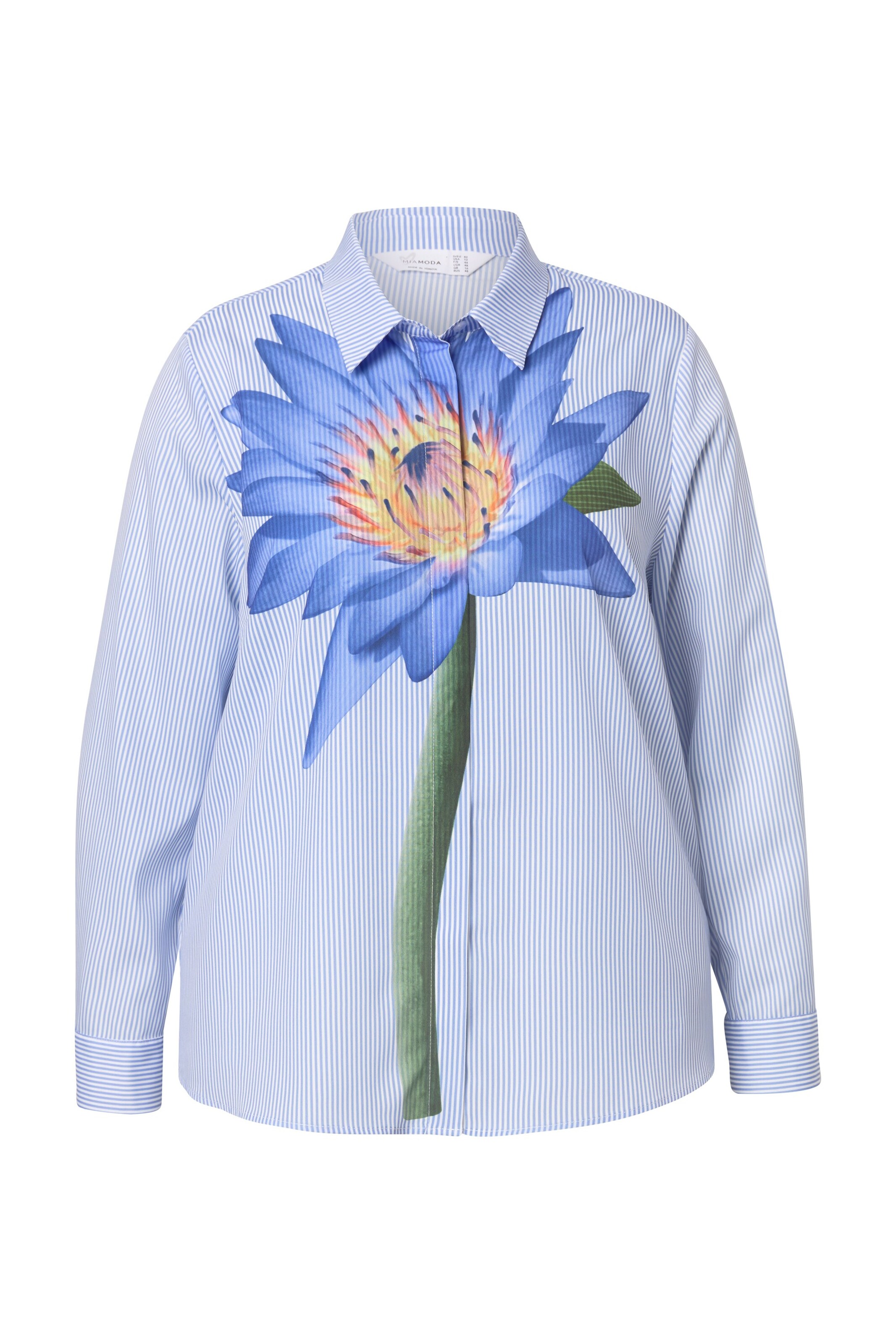 MIAMODA Blouse in Blauw: voorkant