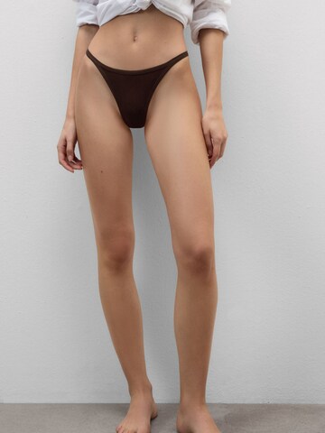 INTIMISSIMI Thong 'Ultralight' in Brown: front