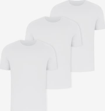 Smilodox Shirt 'Karry' in Wit: voorkant