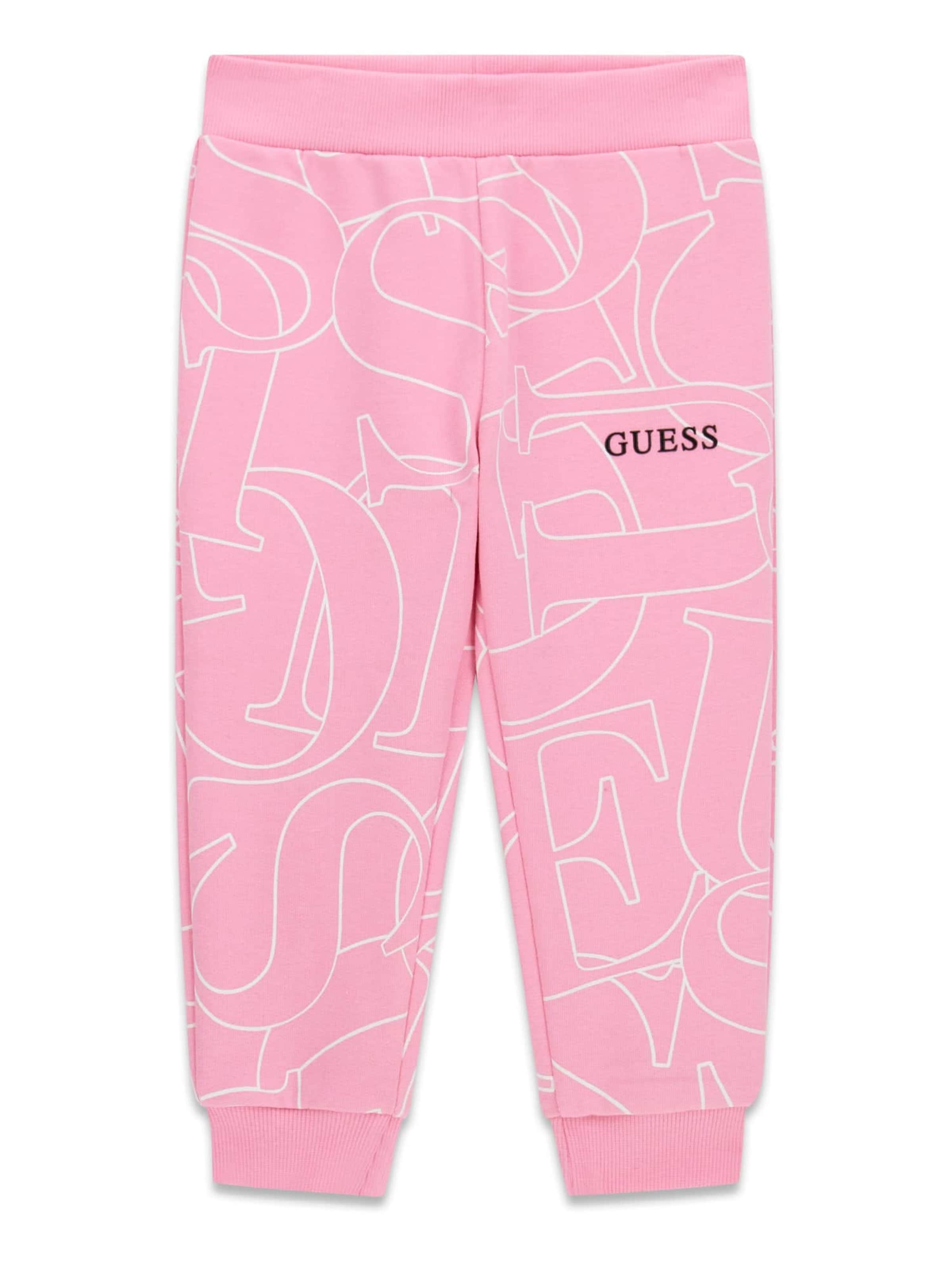 GUESS Pants in 92 in Light pink / White, Item view