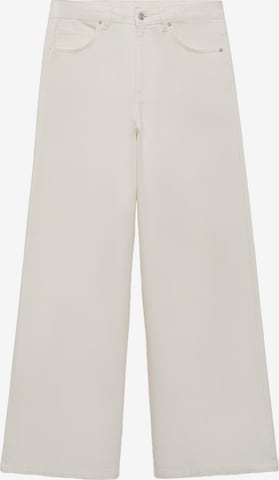 MANGOWide Leg/ Široke nogavice Traperice 'CALLY' - bijela boja: prednji dio