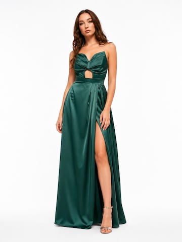 GRAZIA STORE Společenské šaty 'Ajsa' – zelená