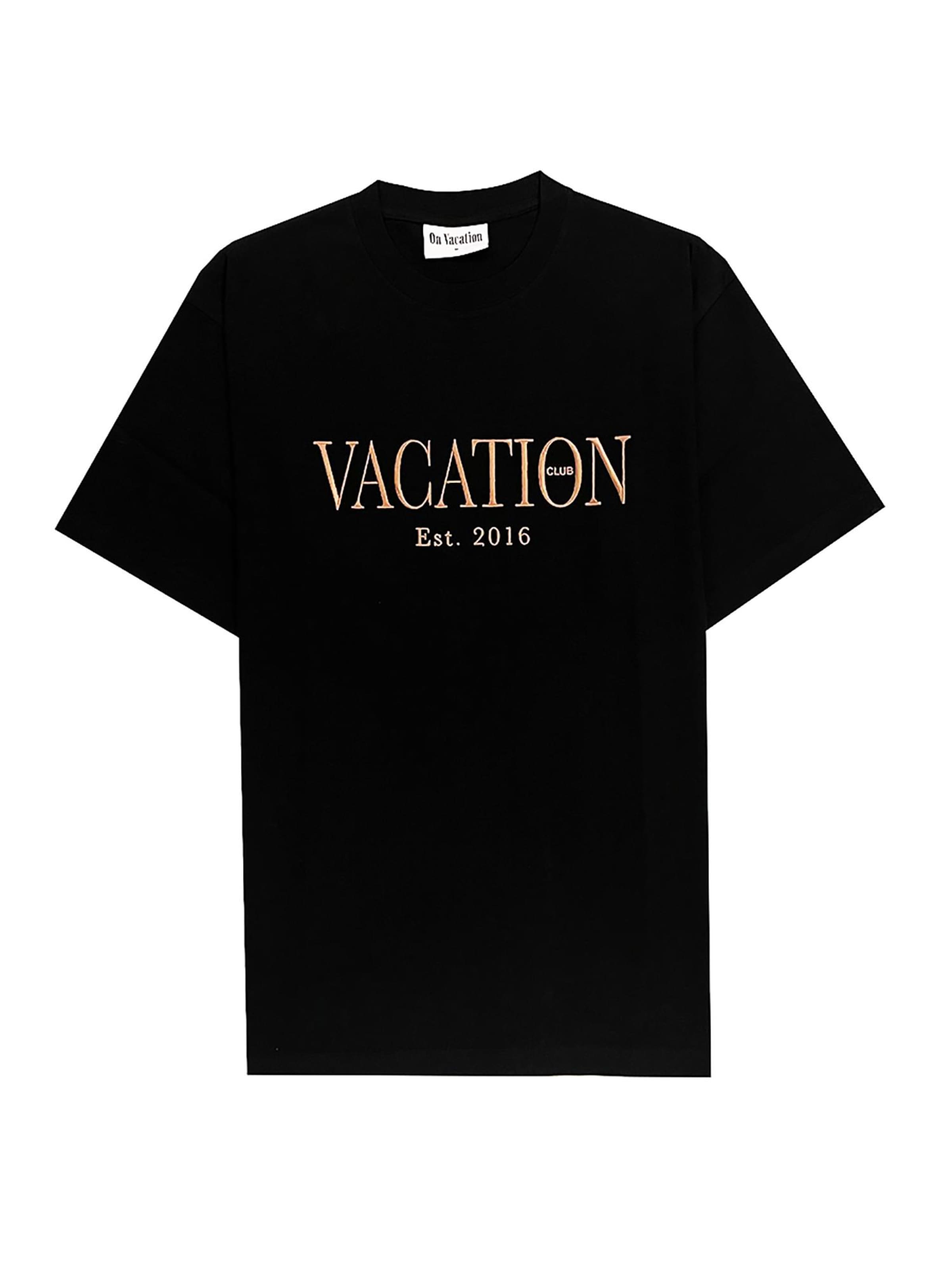 On Vacation Shirt 'Classic Logo' in Black: front