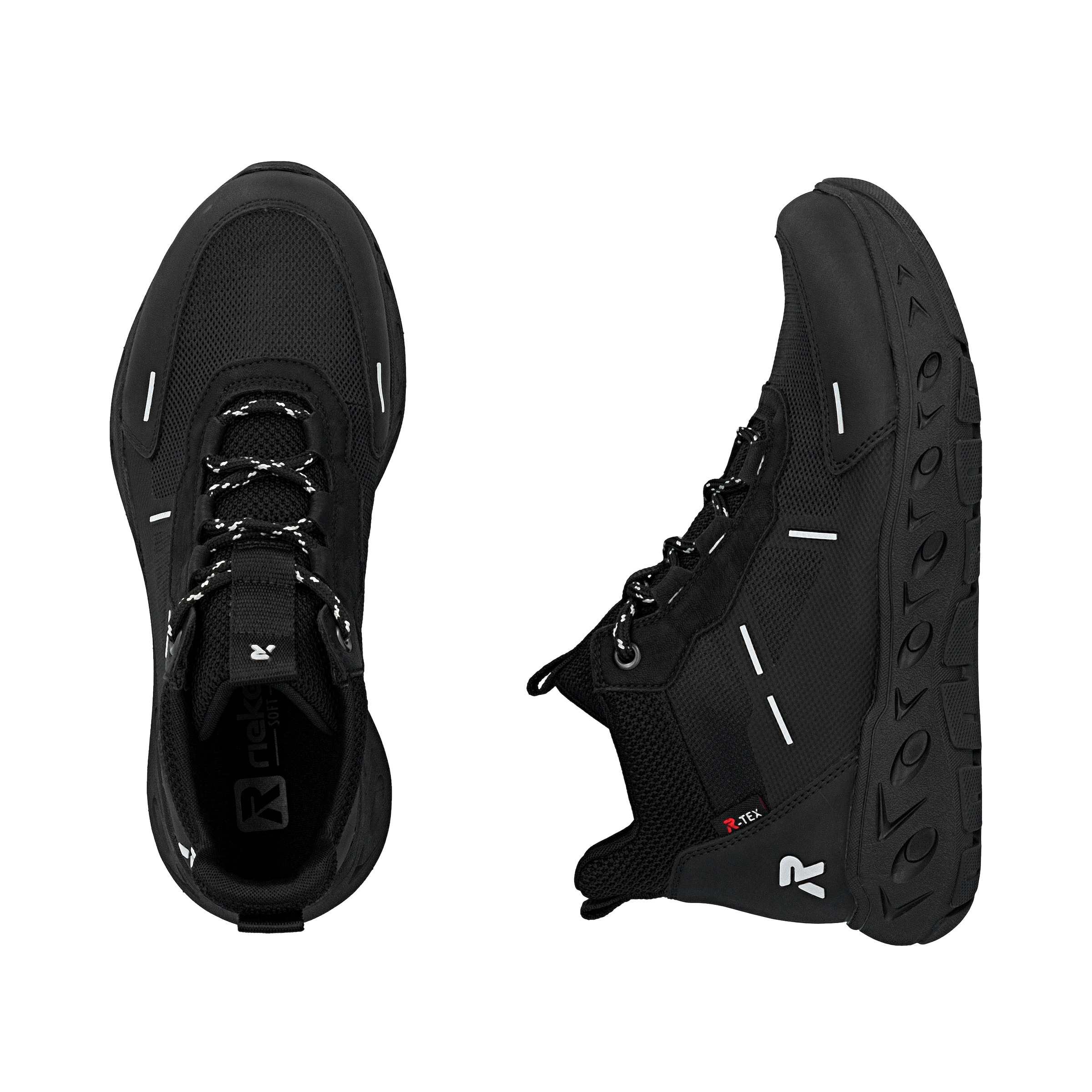 Rieker High-Top Sneakers in Black