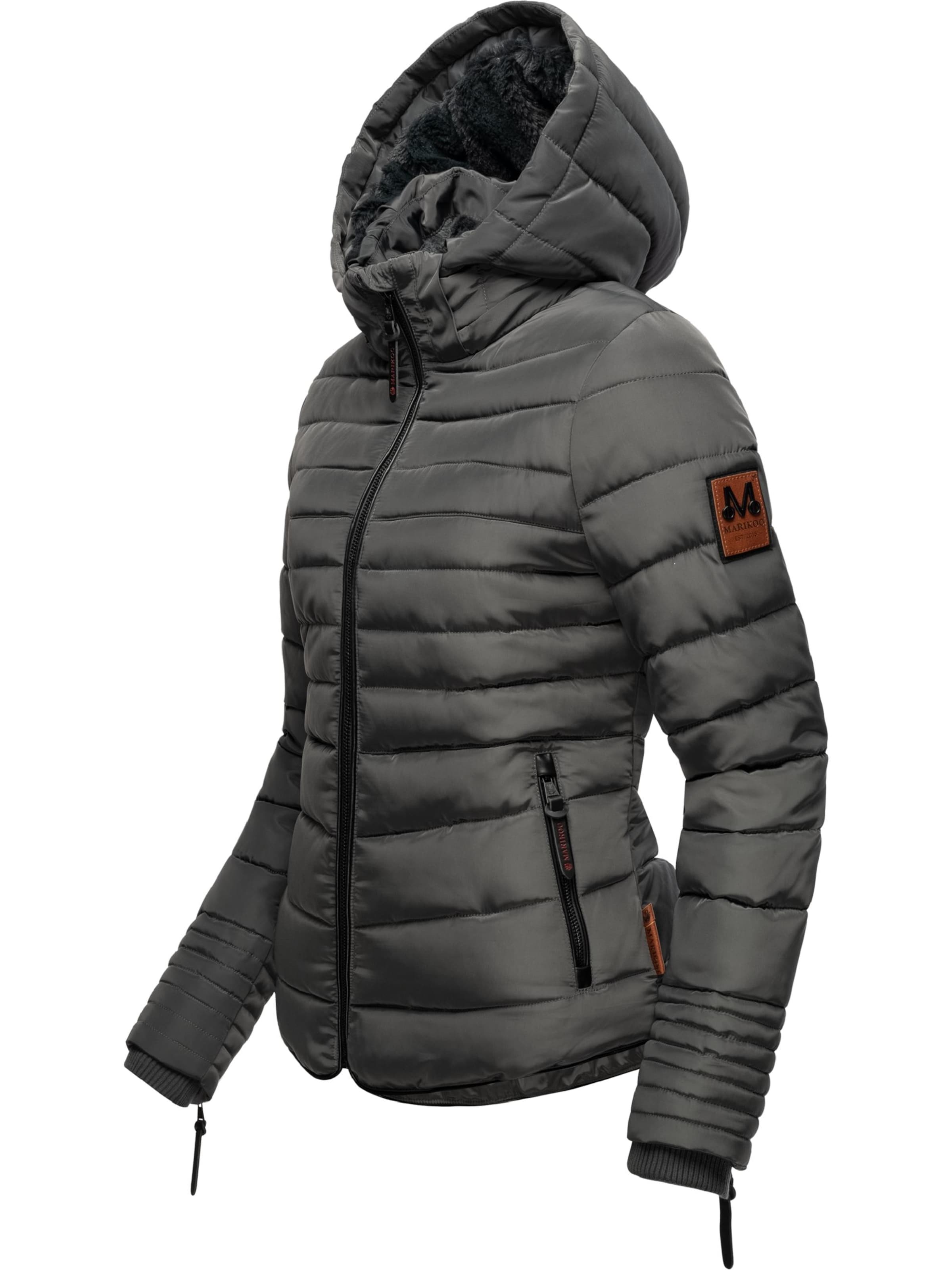 MARIKOO Winter jacket 'Amber' in Grey