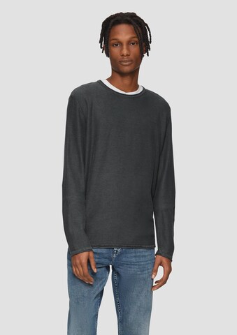 Pull-over QS en bleu : devant