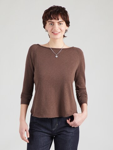 AMERICAN VINTAGE Majica 'SONOMA' | rjava barva: sprednja stran