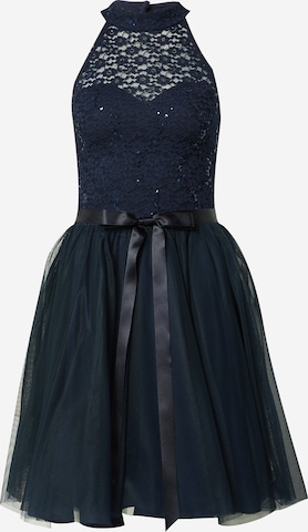 Robe de cocktail SWING en bleu : devant