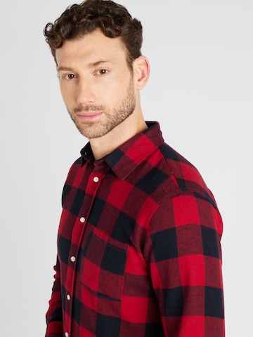 AÉROPOSTALE Regular fit Button Up Shirt in Red