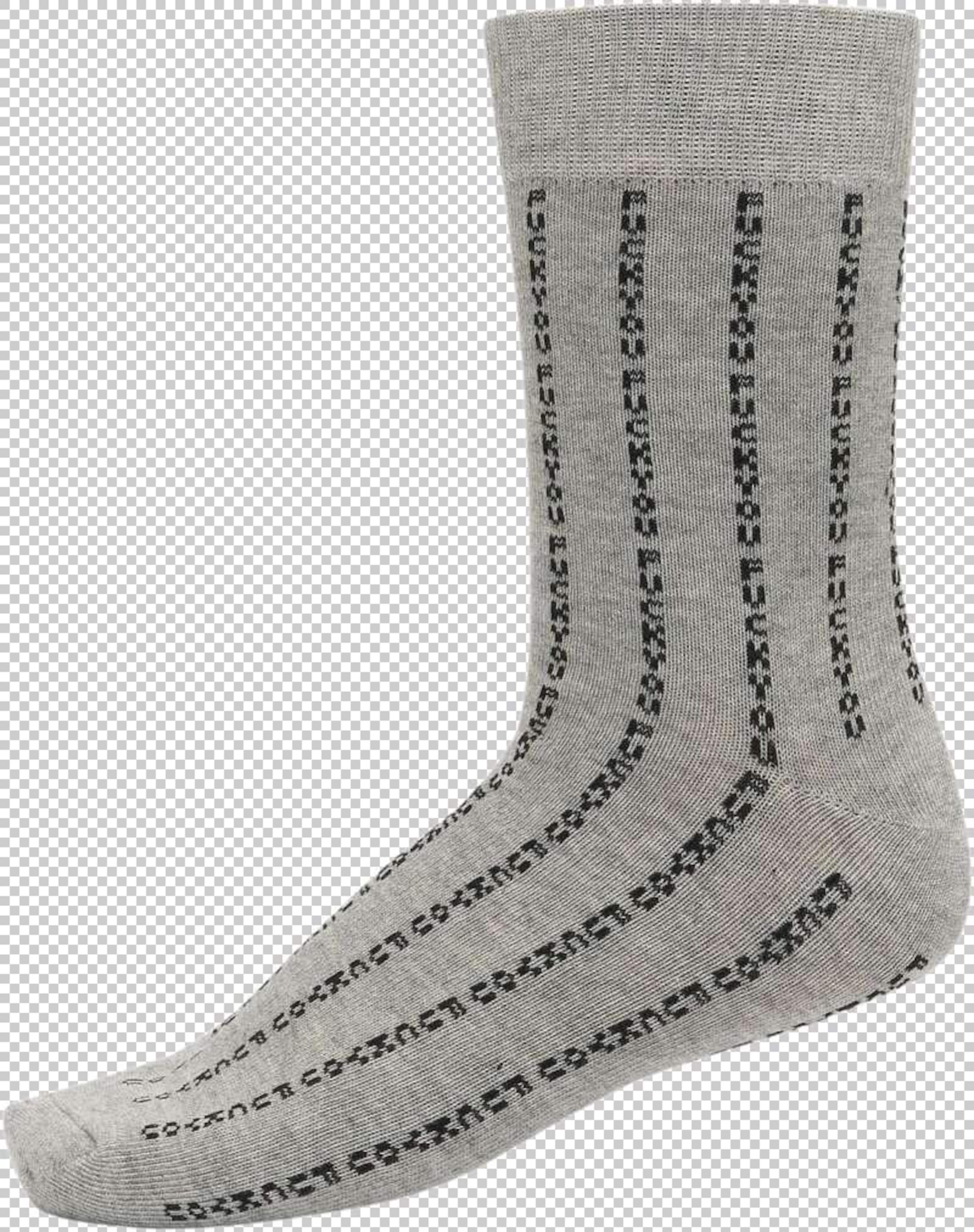 Mister Tee Къси чорапи 'Fuck You' в сиво