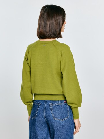 BIG STAR Knit cardigan 'SUZANA' in Green