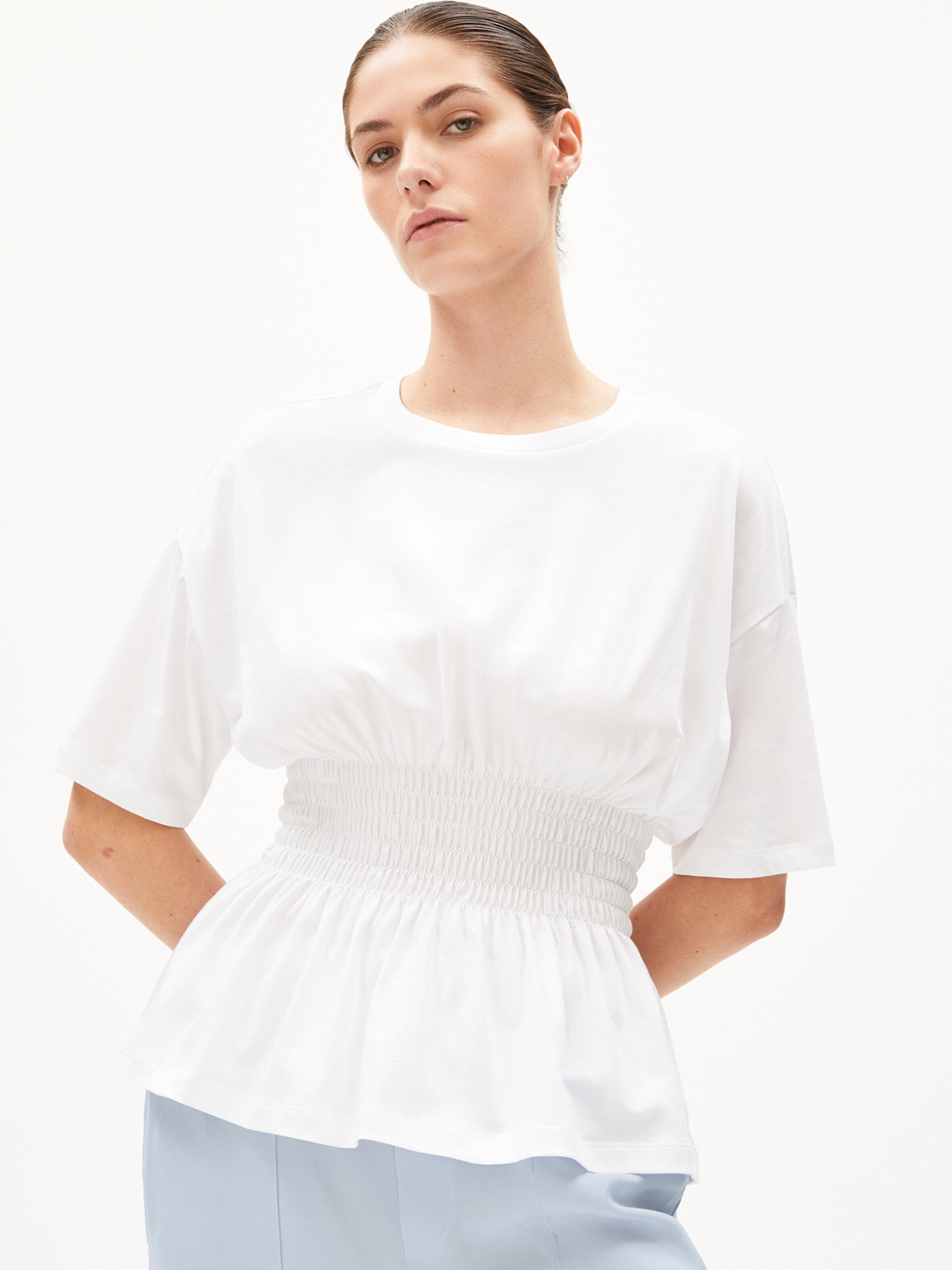 T-shirt 'KAAWINO' ARMEDANGELS en blanc : devant