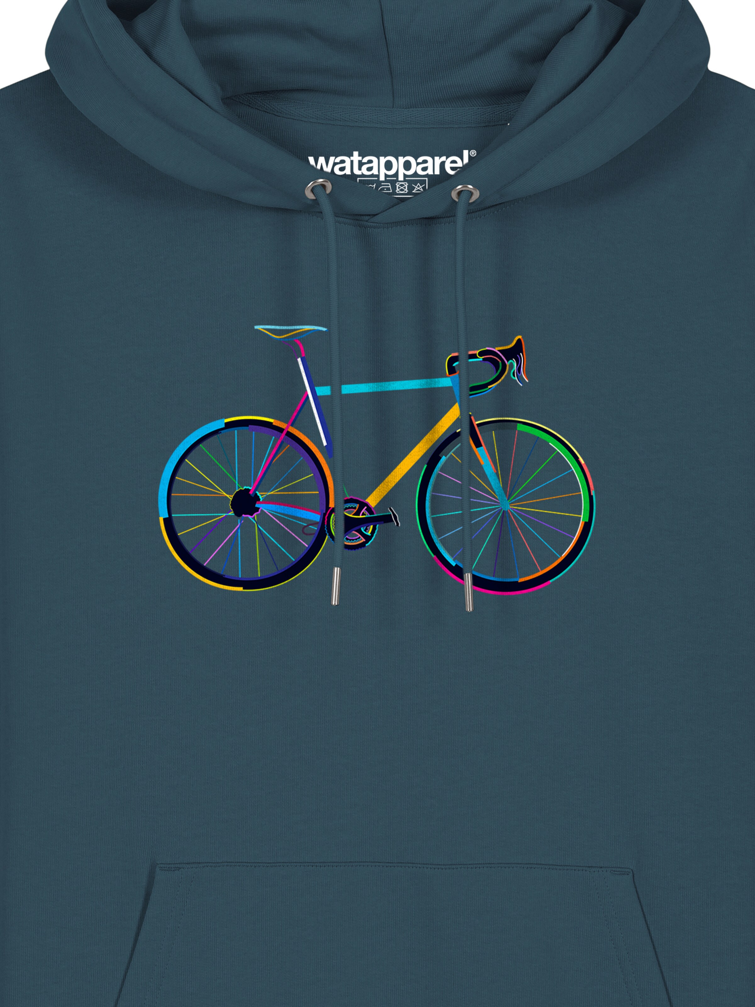 Felpa ' Fahrrad by night ' di Watapparel in blu