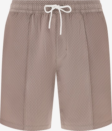 Boggi Milano Badeshorts 'B Tech' in Braun: Vorderseite