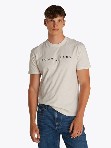 T-Shirt Tommy Jeans en beige : devant