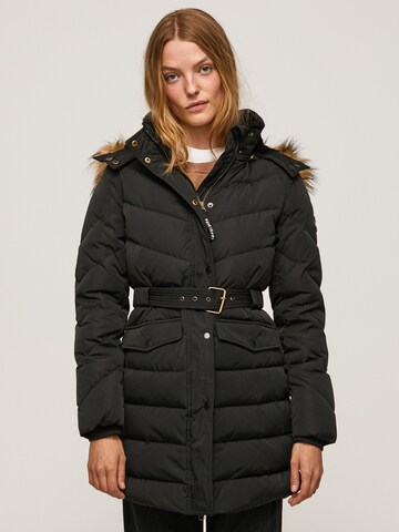 Pepe Jeans Wintermantel 'AMMY' in Zwart: voorkant