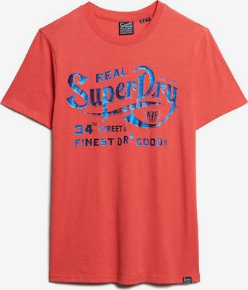 T-Shirt Superdry en rouge : devant