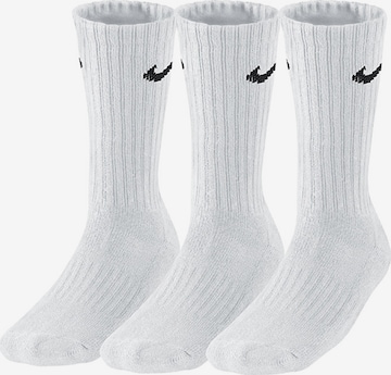 Chaussettes de sport NIKE en blanc : devant