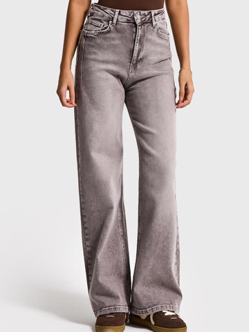 IT'S BASIC Wide leg Jeans 'June Relaxed Mid Rise Jeans' in Bruin