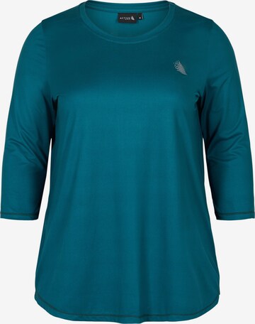 T-shirt fonctionnel Active by Zizzi en vert : devant