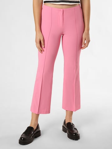 Cambio Regular Pleated Pants ' Ros ' in Pink: front