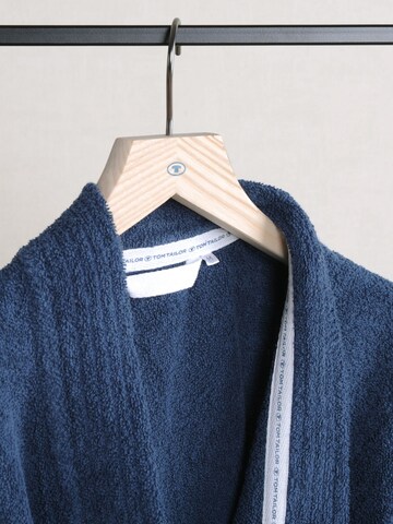 TOM TAILOR Long Bathrobe in Blue