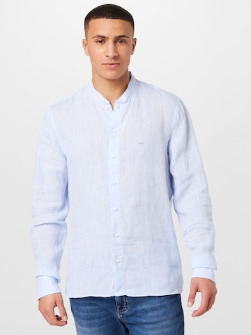 Michael Kors - Ajuste estrecho Camisa en azul: frente