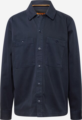 Coupe regular Chemise 'Locky' BOSS en bleu : devant