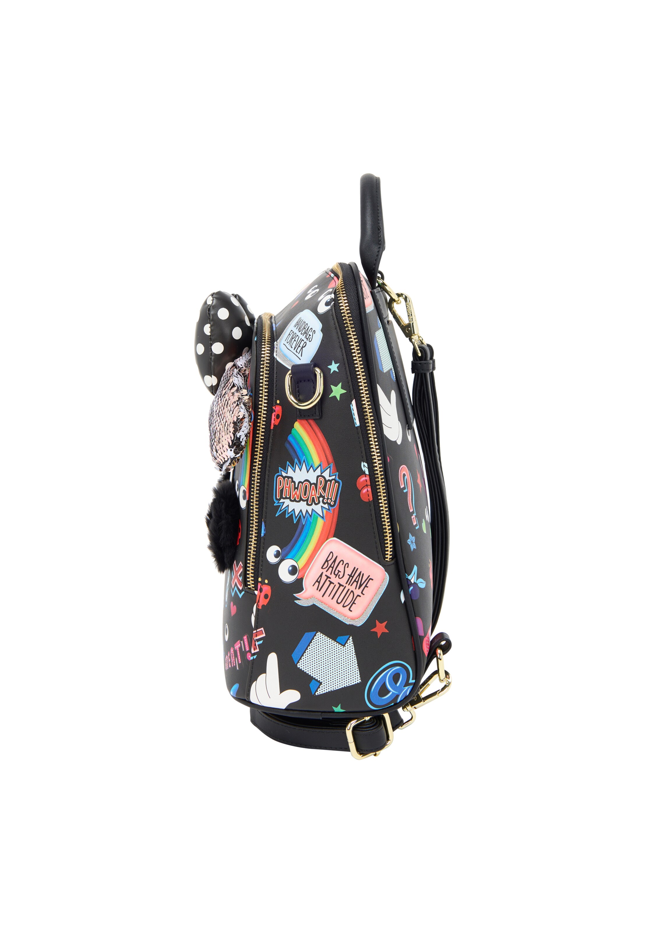 MYMO Batoh 'Pop Eyetheme' – černá