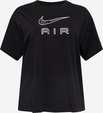 Nike Sportswear Shirt in Zwart: voorkant