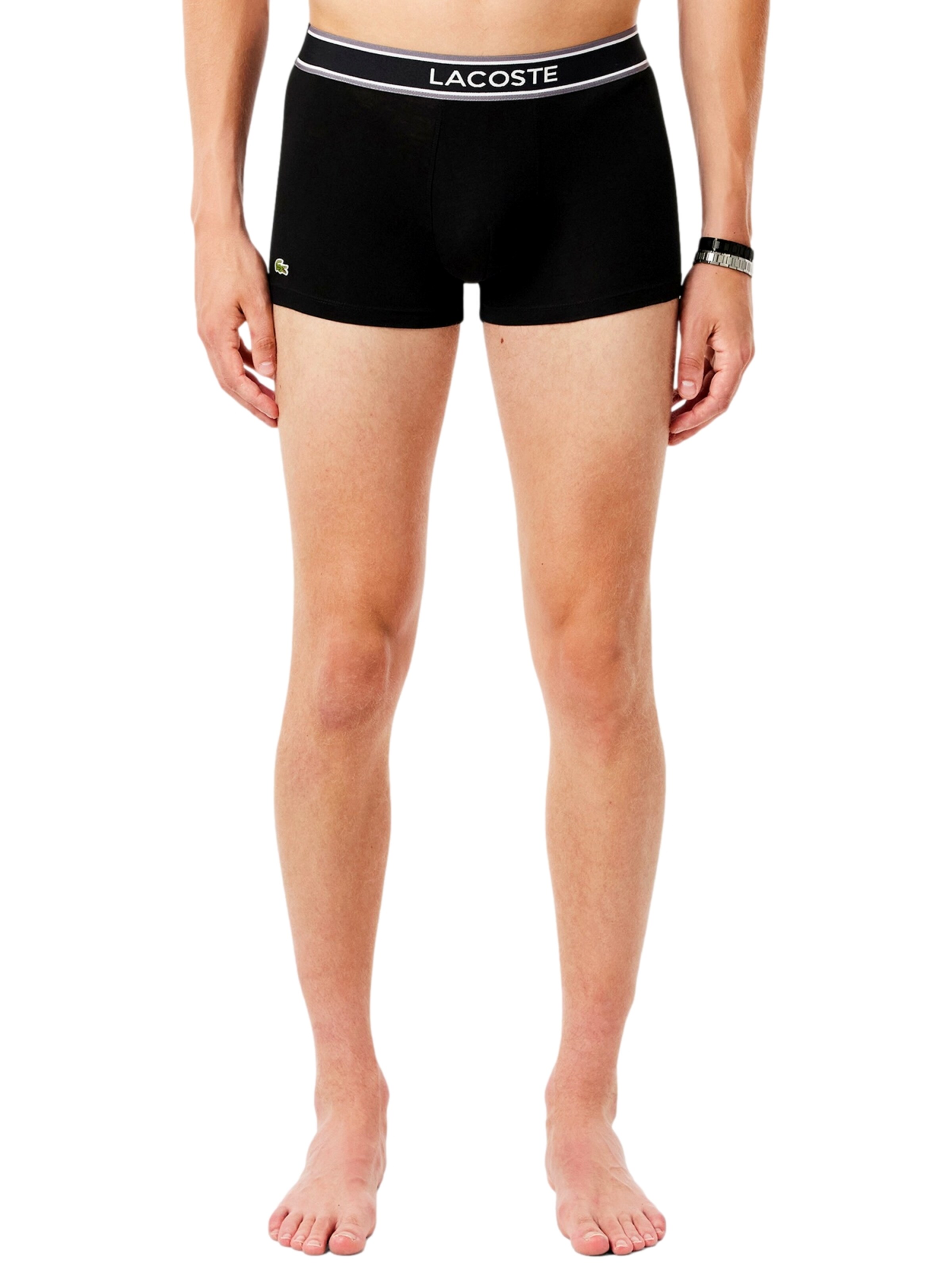 Boxer di LACOSTE in nero: frontale