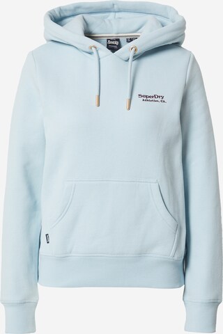 Superdry Sweatshirt 'Essential' in Blauw: voorkant