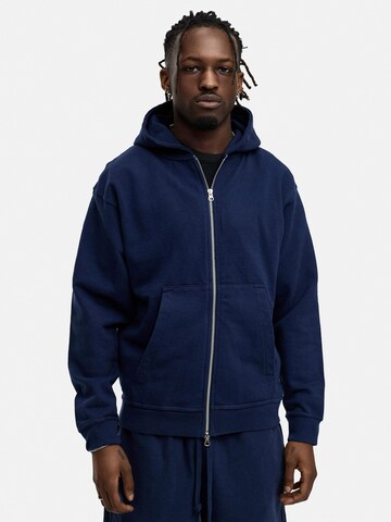 Daily Cotton Sweatjacke 'DCBEND'‌‌‌‌‌‌‌‌‌ in Blau: Vorderseite