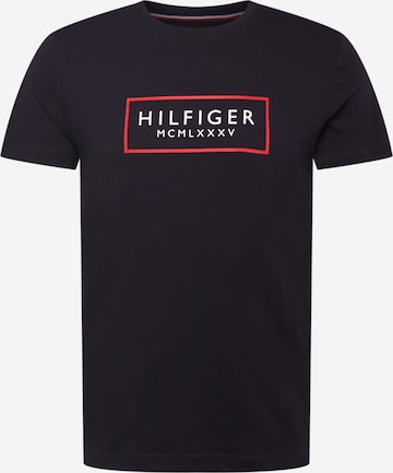 TOMMY HILFIGER T-Shirt 'Box Outline' in Blau: predná strana